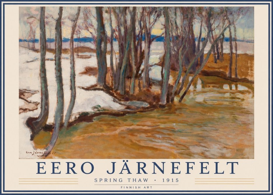 Eero Järnefelt Spring Thaw No3 - Plakát
