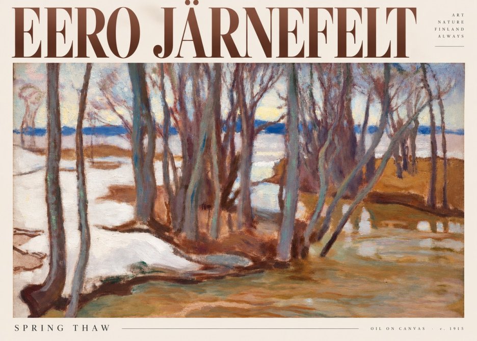 Eero Järnefelt Spring Thaw No5 - Plakát