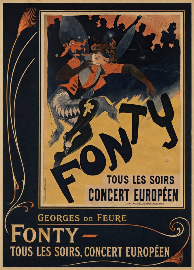 Georges de Feure Fonty III No6 - Plakát
