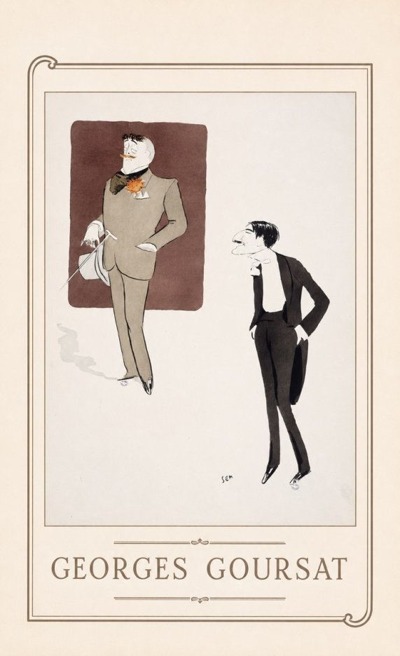 Georges Goursat High Society Caricature No1 - Plakát