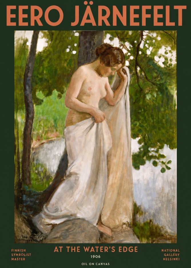 Eero Järnefelt At the Water's Edge No3 - Plakát