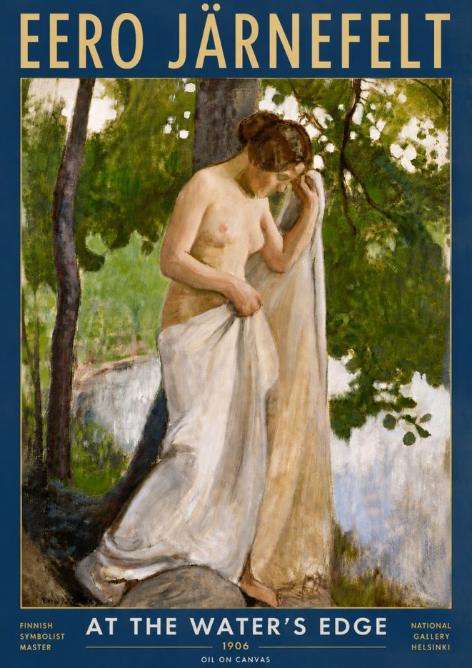 Eero Järnefelt At the Water's Edge No6 - Plakát