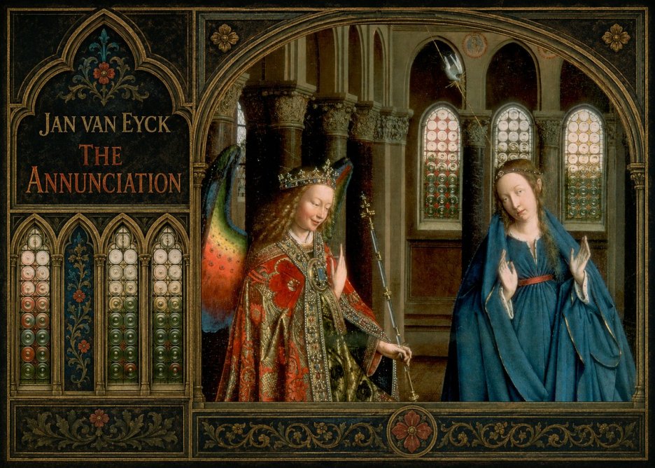Jan van Eyck The Annunciation II No2 - Plakát