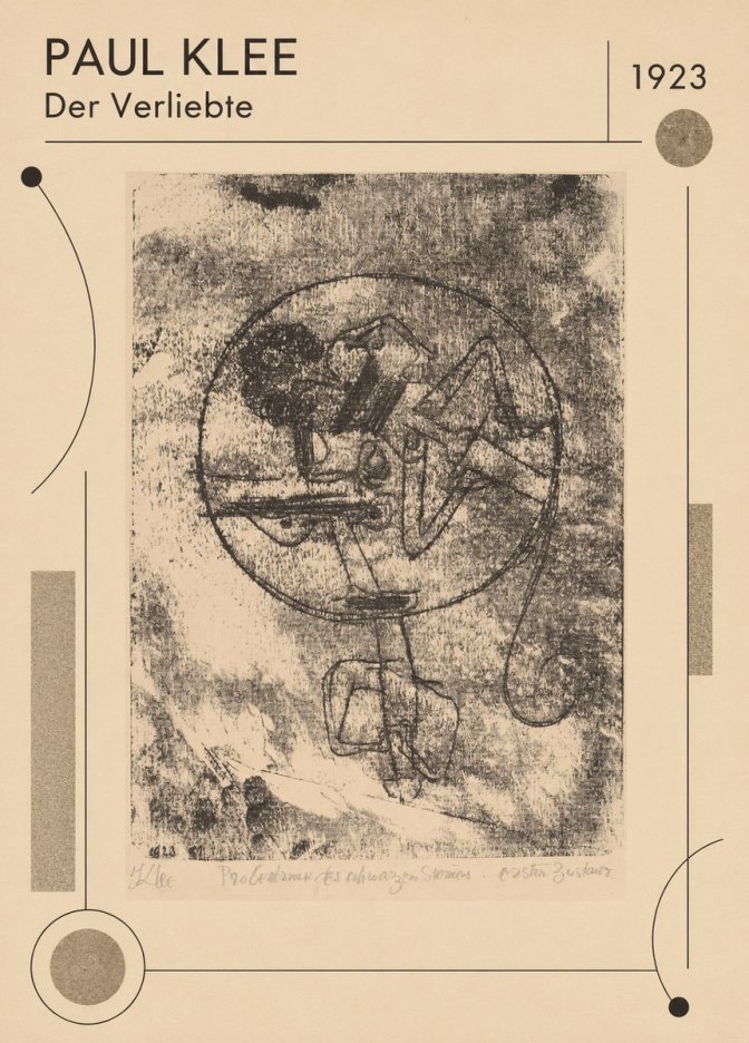 Paul Klee Der Verliebte III No1 - Plakát