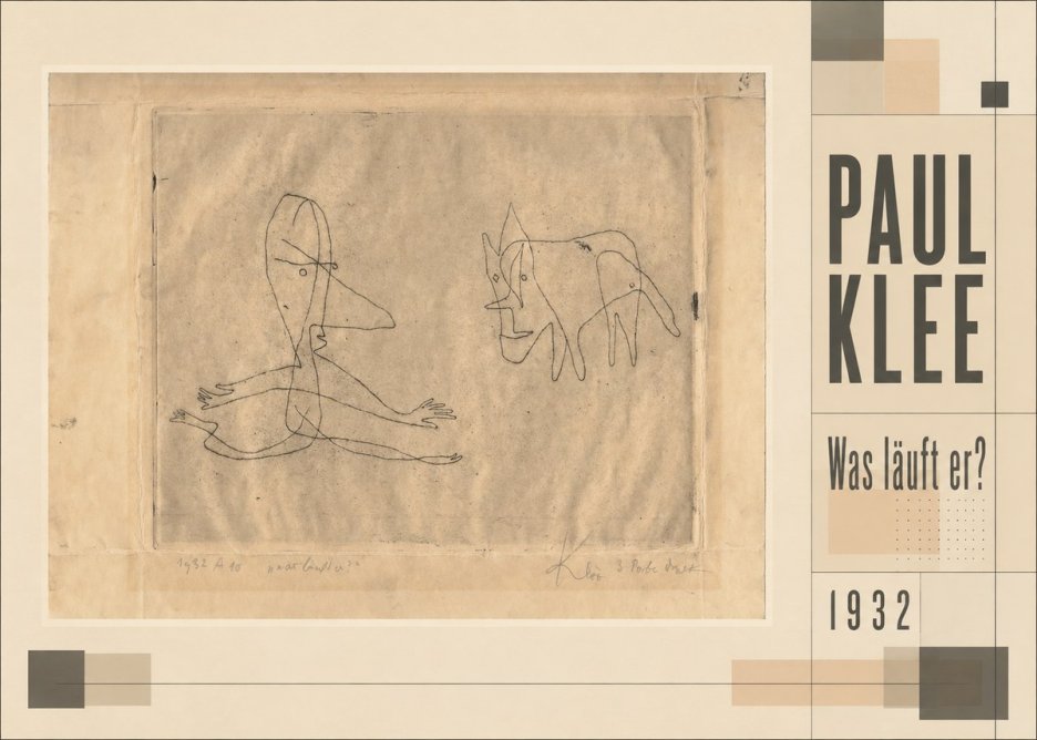 Paul Klee Was Läuft Er? No3 - Plakát