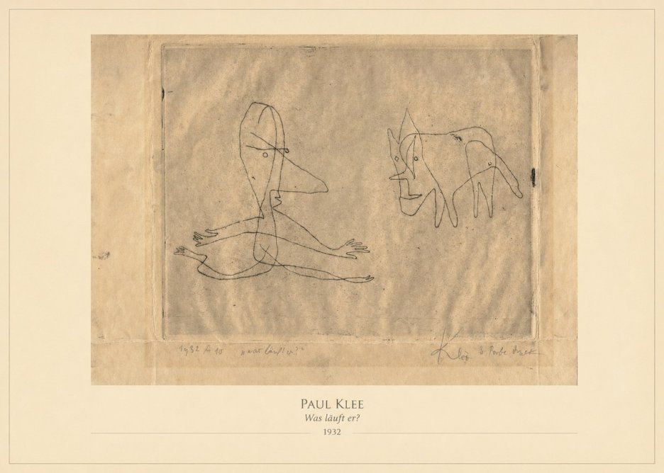 Paul Klee Was Läuft Er? No4 - Plakát