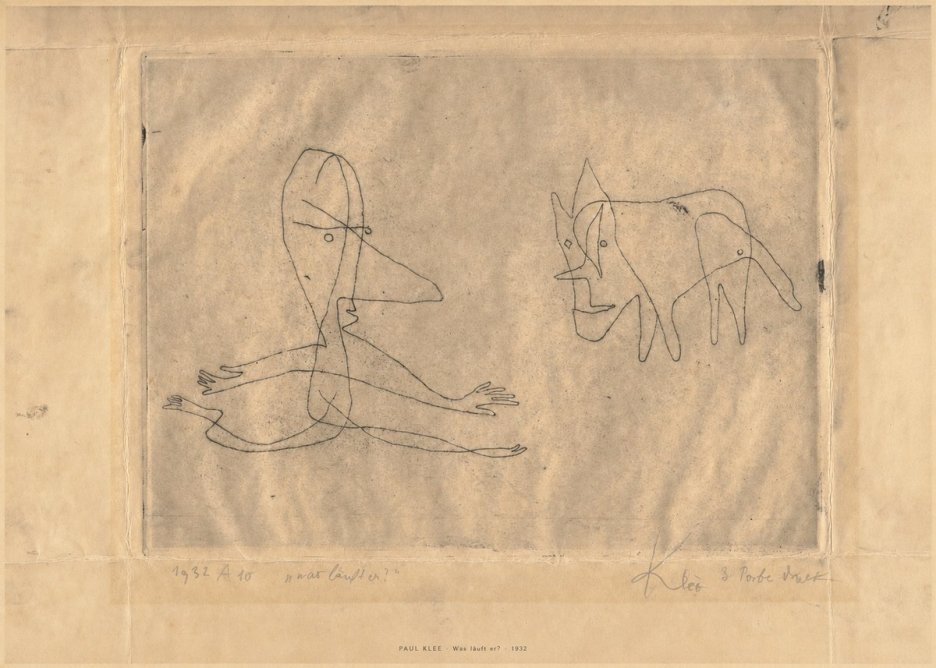 Paul Klee Was Läuft Er? No6 - Plakát