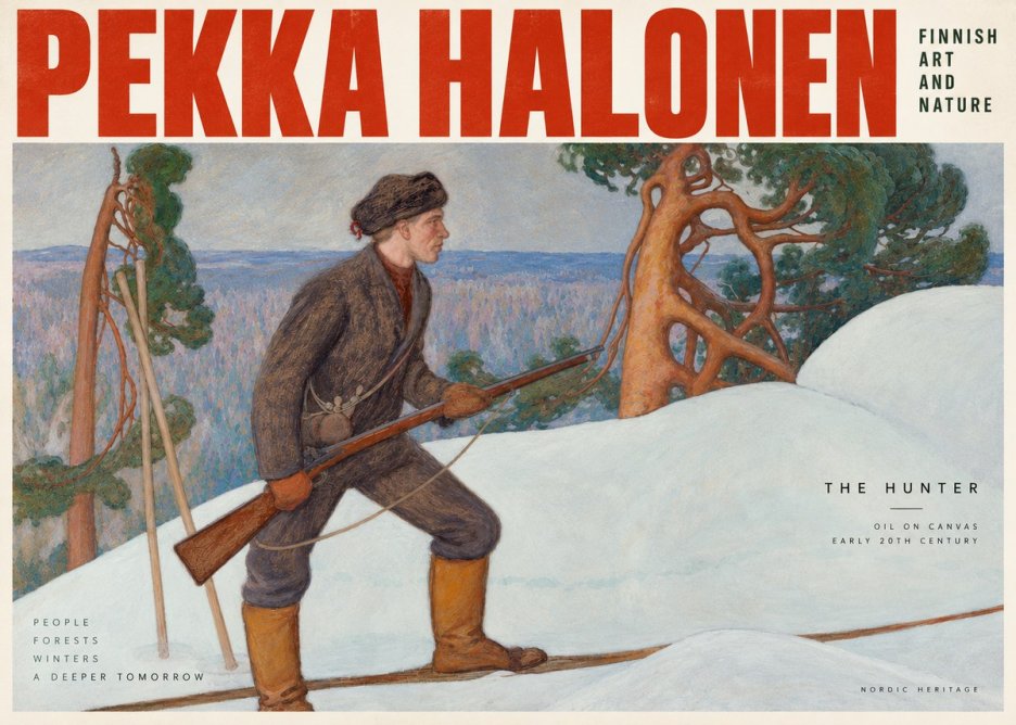 Pekka Halonen The Hunter No2 - Plakát