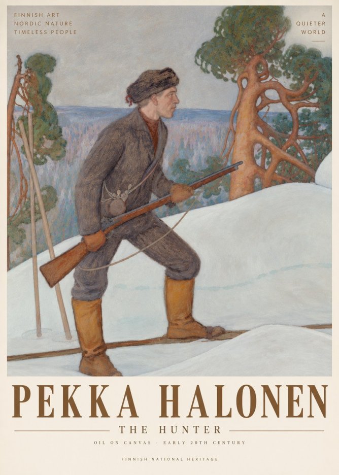 Pekka Halonen The Hunter No4 - Plakát