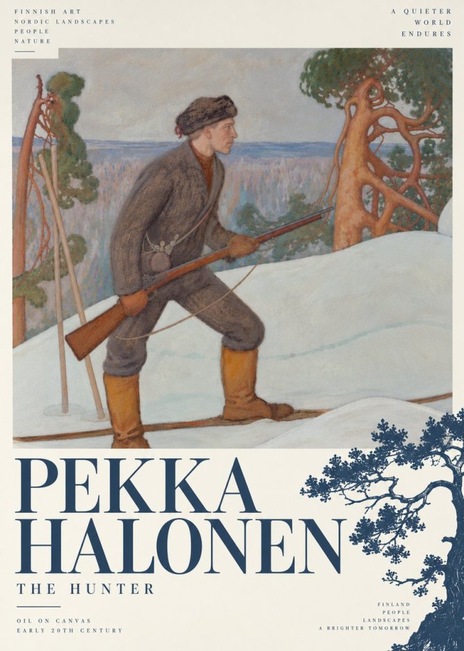 Pekka Halonen The Hunter No6 - Plakát