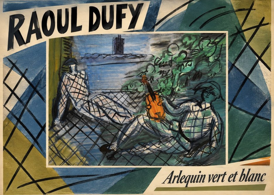 Raoul Dufy Arlequin Vert Et Blanc No3 - Plakát
