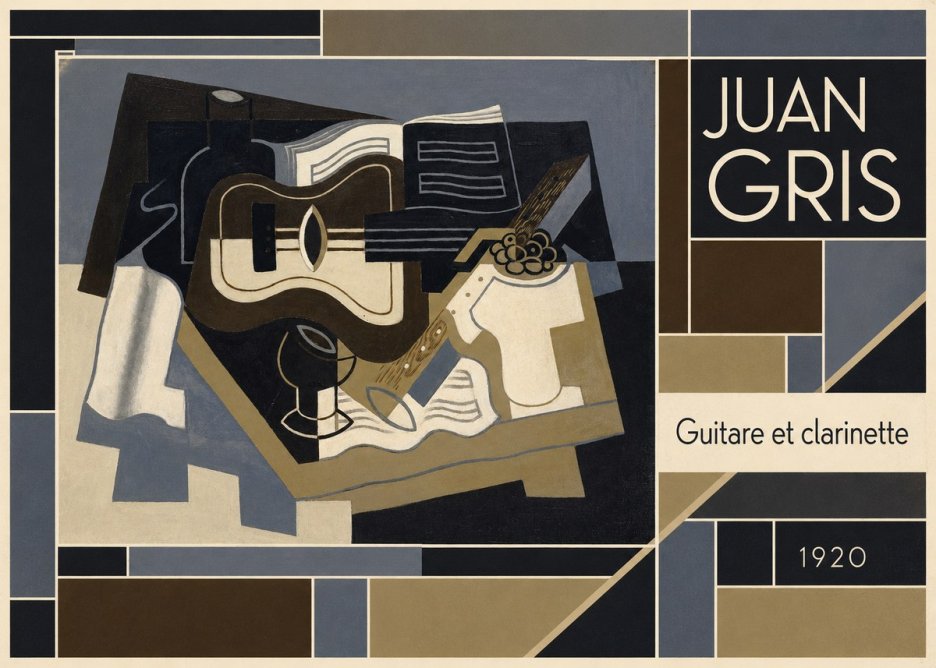 Juan Gris Guitare Et Clarinette No5 - Plakát