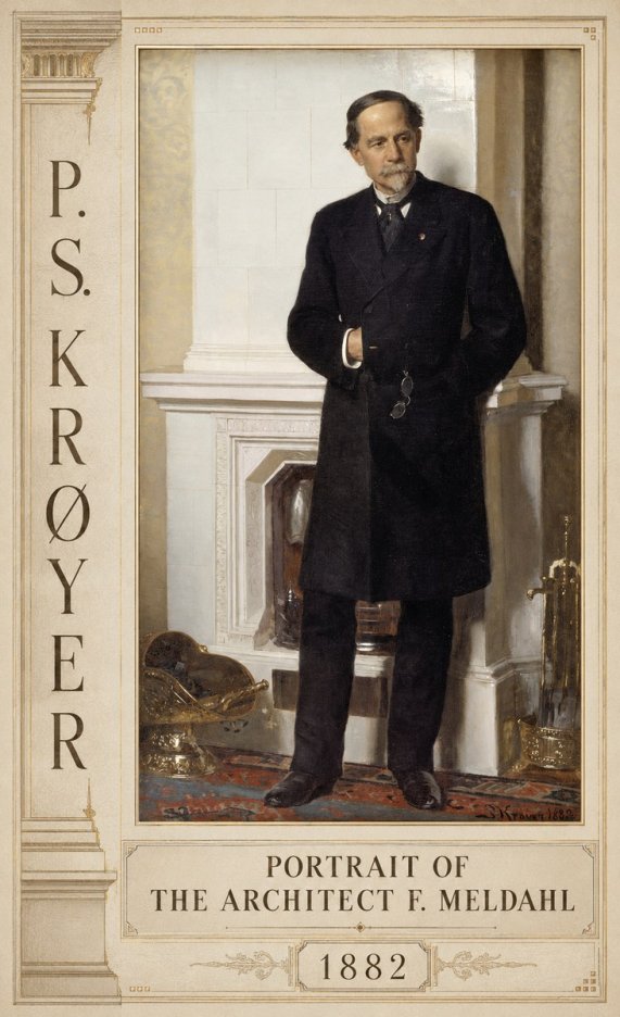 P.S. Krøyer Portrait of the Architect F. Meldalh No2 - Plakát