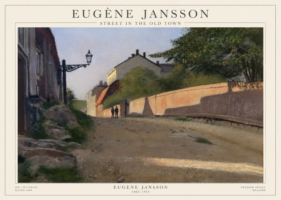 Eugène Jansson Street in the Old Town No1 - Plakát