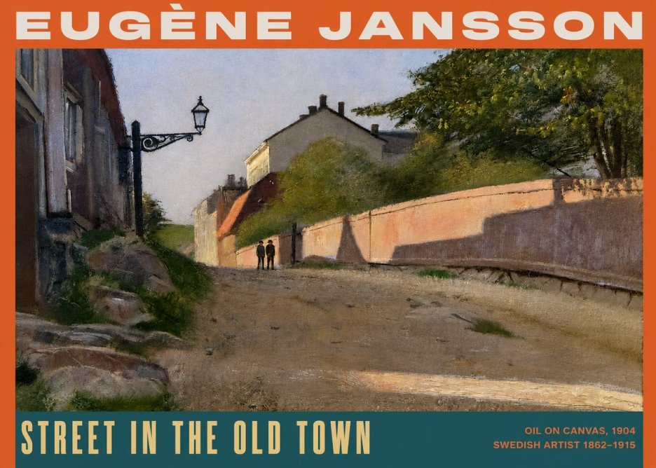 Eugène Jansson Street in the Old Town No2 - Plakát