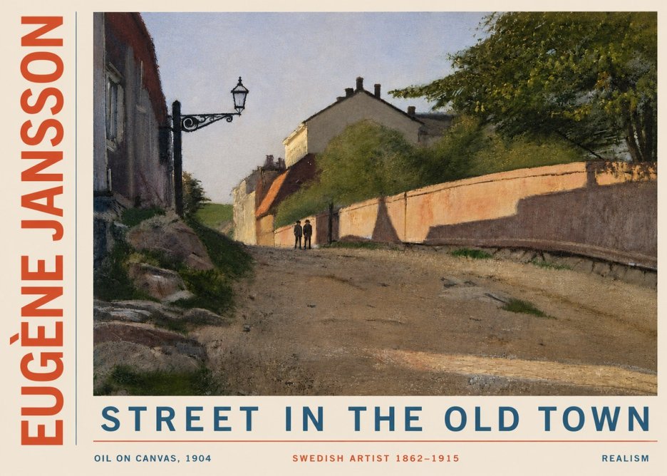 Eugène Jansson Street in the Old Town No4 - Plakát