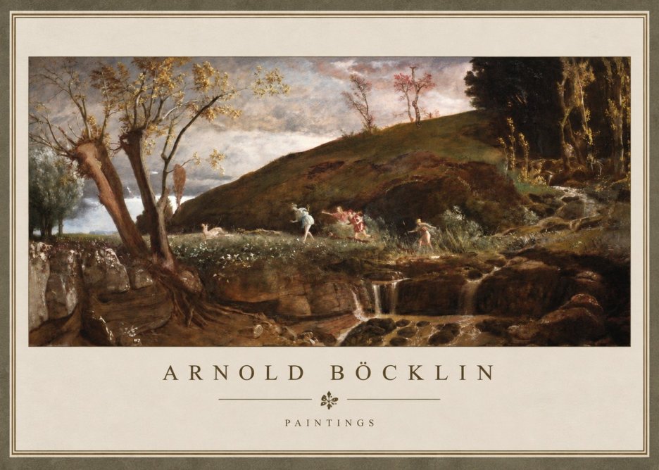 Arnold Böcklin Nymphs and Satyr No3 - Plakát