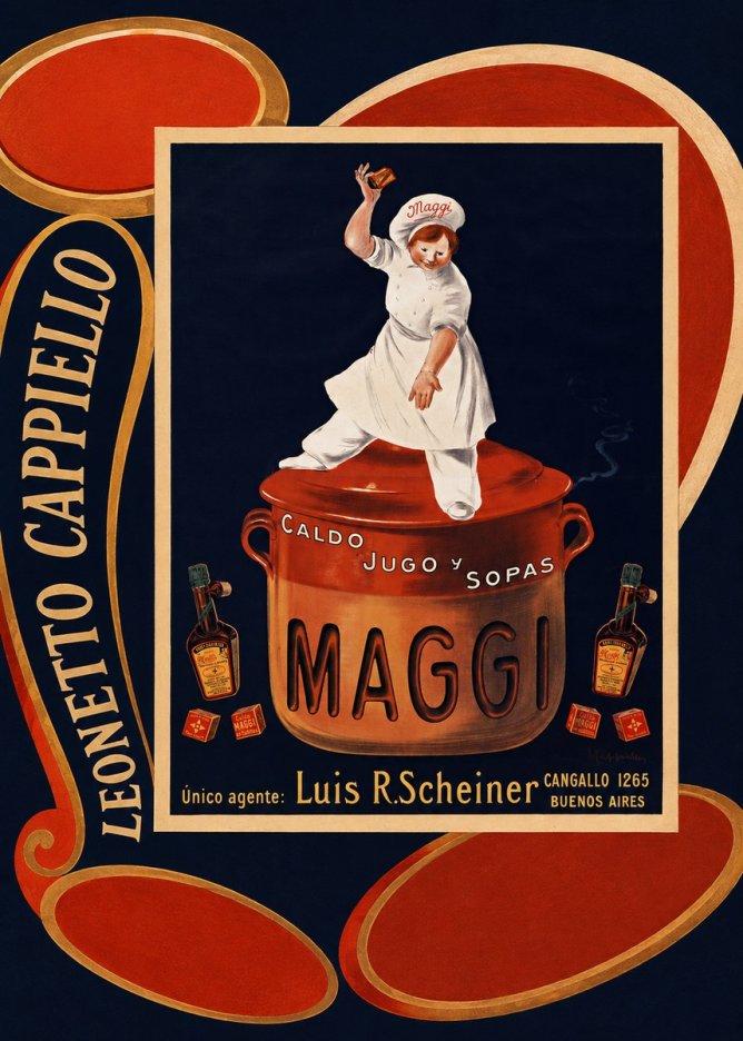 Leonetto Cappiello Maggi No4 - Plakát