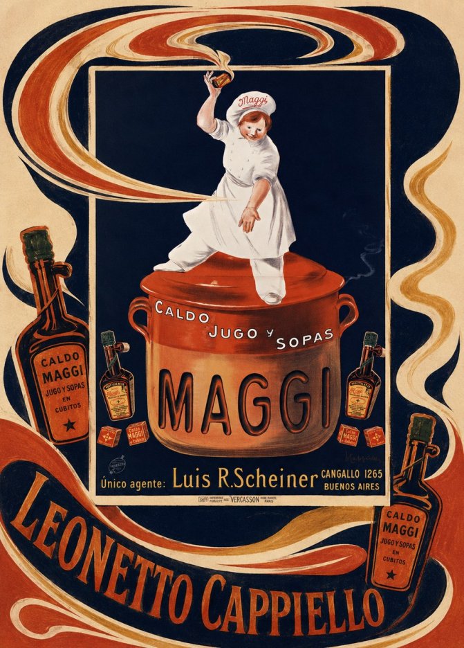 Leonetto Cappiello Maggi No6 - Plakát