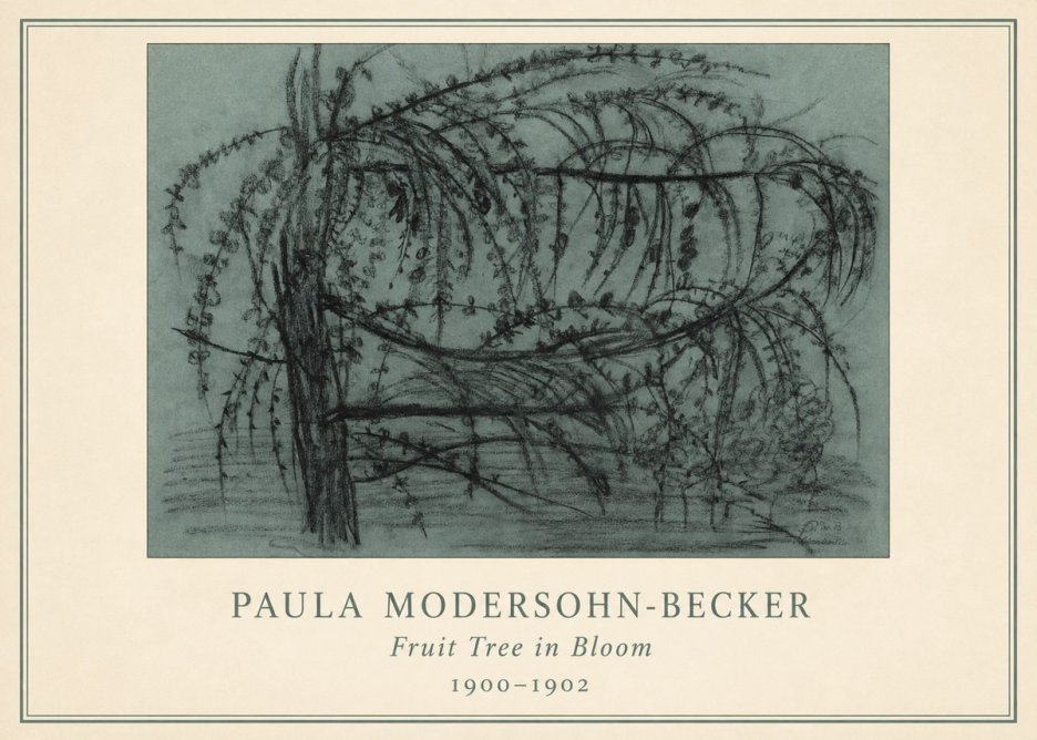 Paula Modersohn-Becker Fruit Tree in Bloom No3 - Plakát