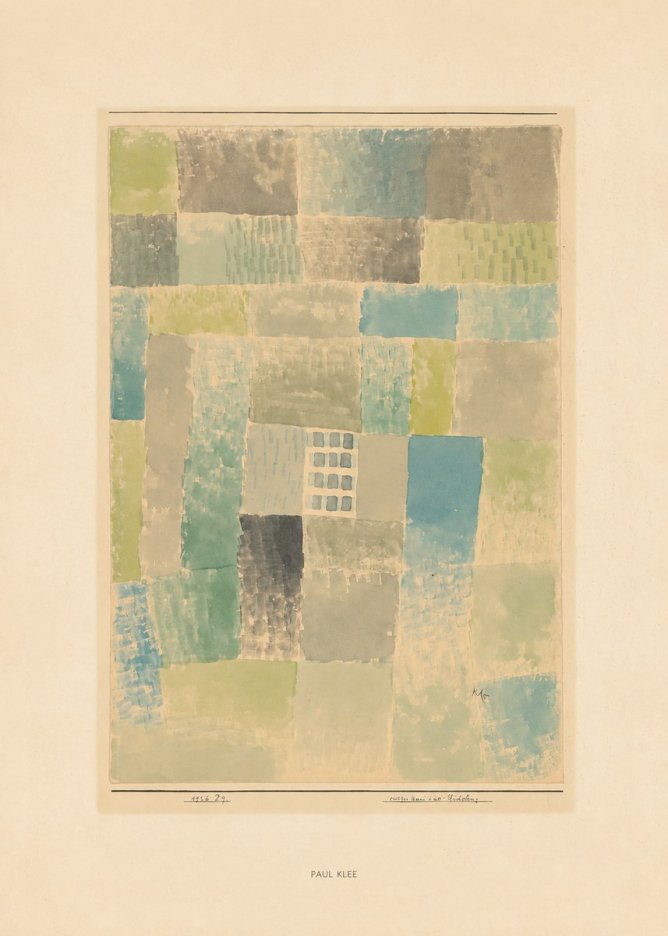 Paul Klee Erstes Haus Einer Siedelung No6 - Plakát