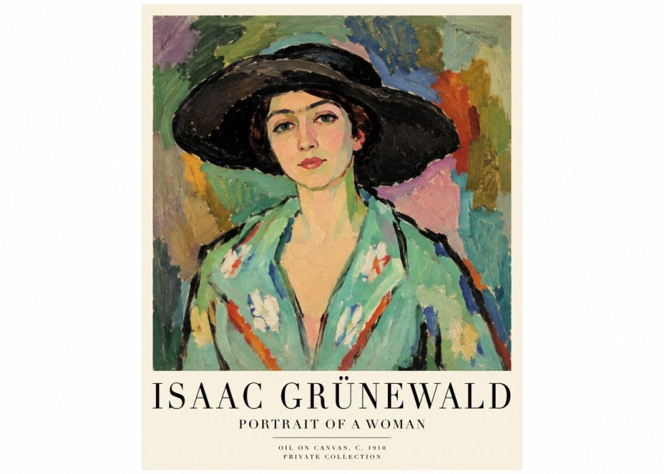 Isaac Grünewald Portrait of a Woman No1 - Plakát