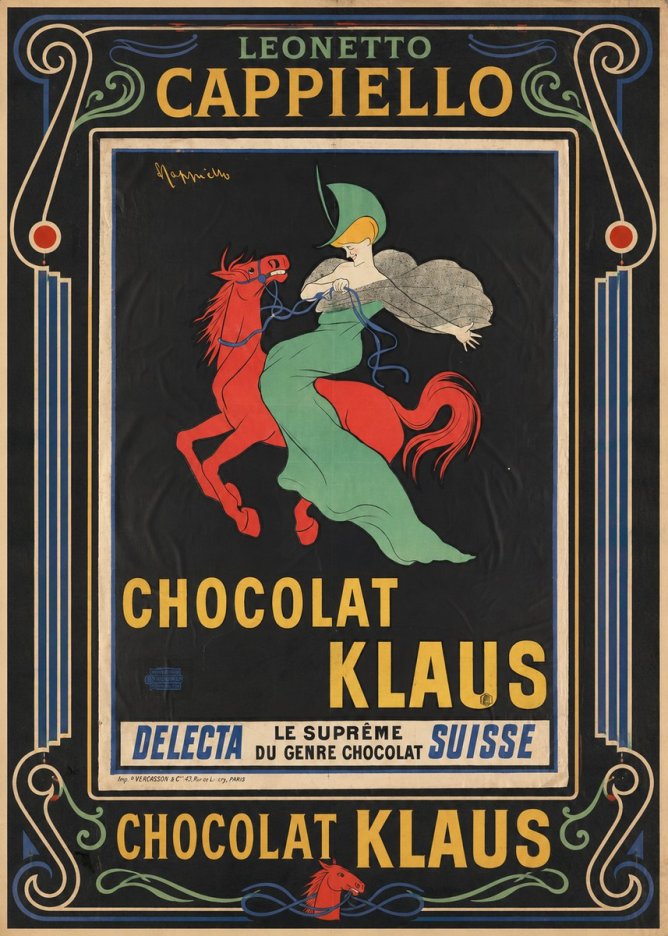 Leonetto Cappiello Chocolat Klaus III No1 - Plakát
