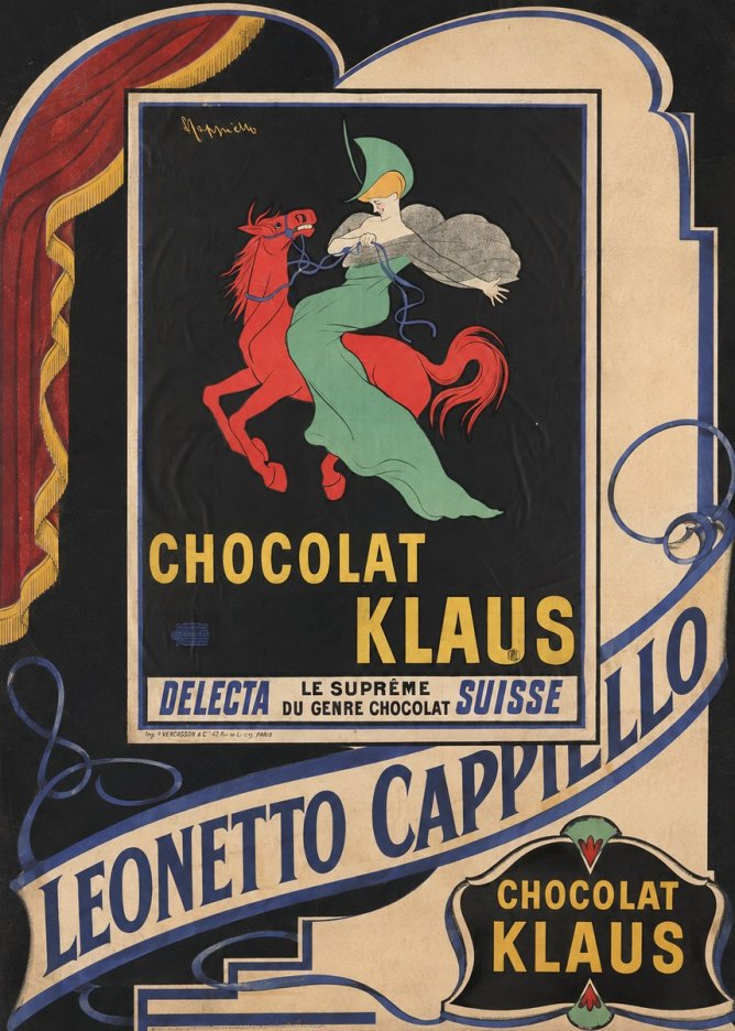 Leonetto Cappiello Chocolat Klaus III No6 - Plakát