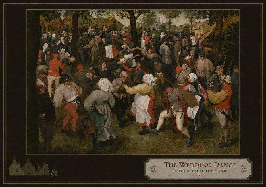 Pieter Bruegel The Wedding Dance II No3 - Plakát