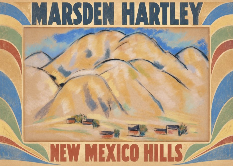 Marsden Hartley New Mexico Hills No5 - Plakát