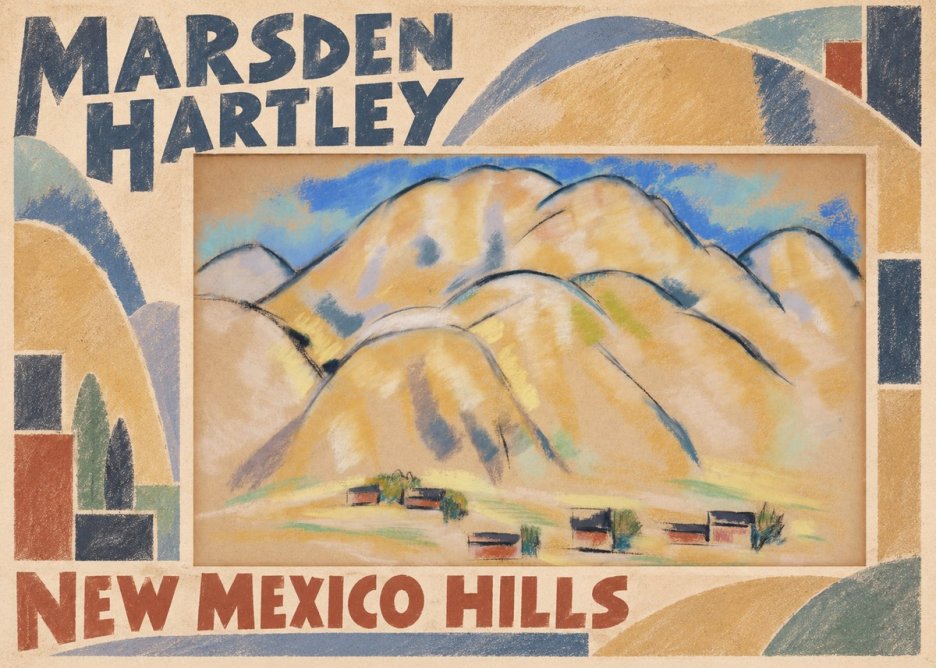 Marsden Hartley New Mexico Hills No6 - Plakát