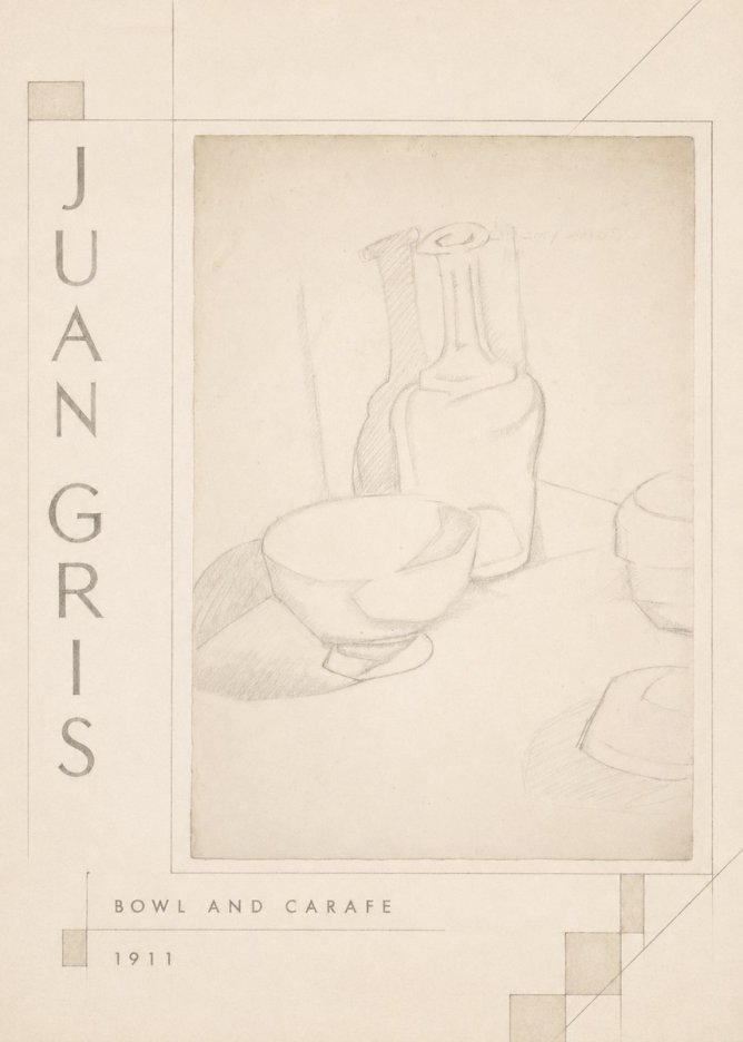 Juan Gris Bowl and Carafe No3 - Plakát