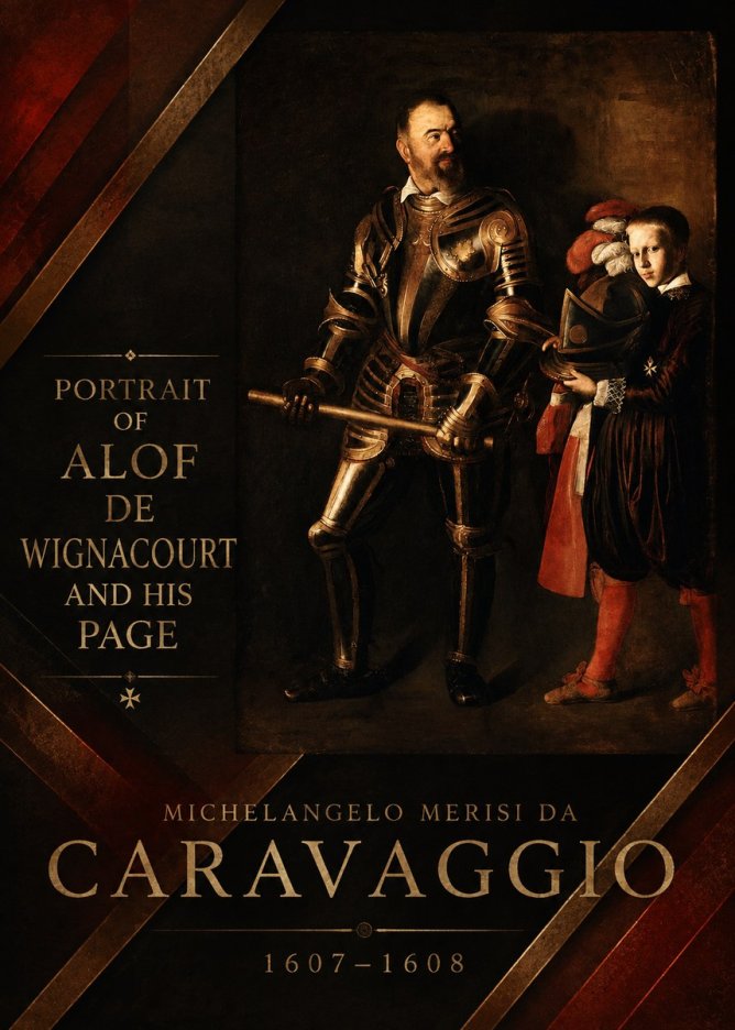 Michelangelo Merisi da Caravaggio Portrait of Alof De Wignacourt and His Page No5 - Plakát