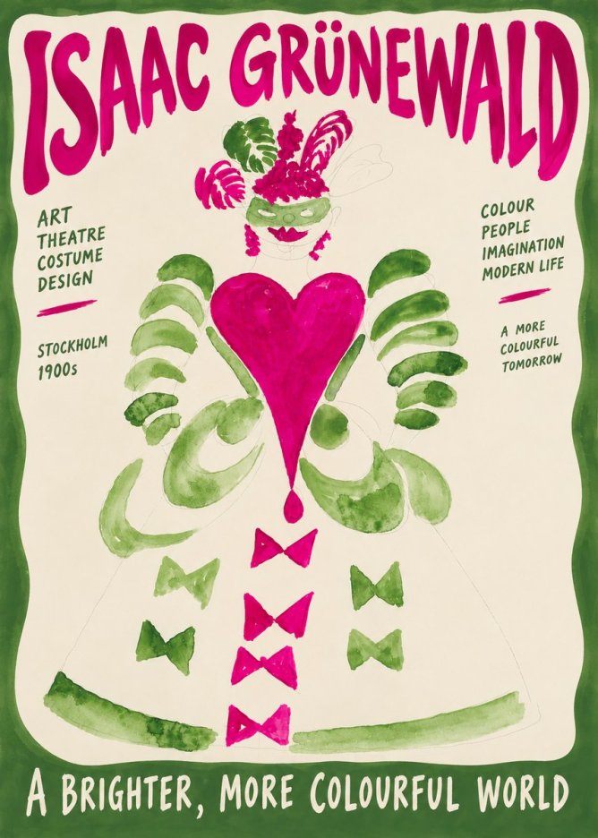 Isaac Grünewald Costume Design XVI No6 - Plakát