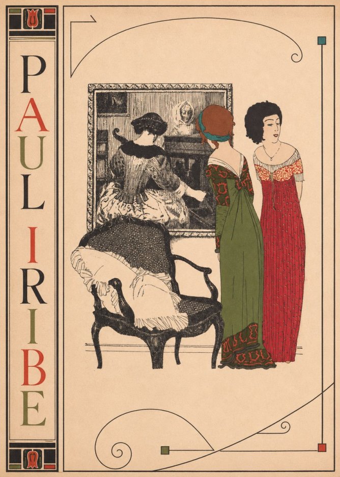 Paul Iribe Fashion Scene No2 - Plakát