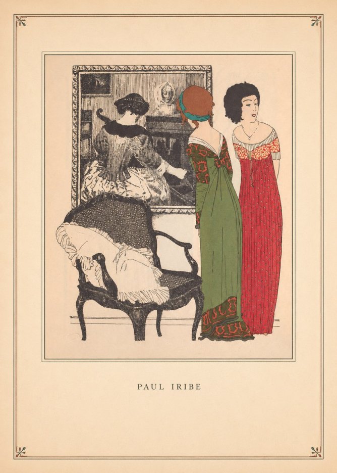 Paul Iribe Fashion Scene No3 - Plakát