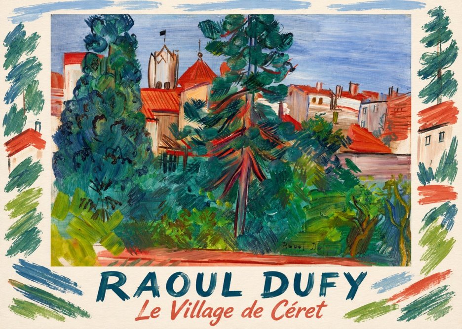 Raoul Dufy Le Village De Céret No1 - Plakát