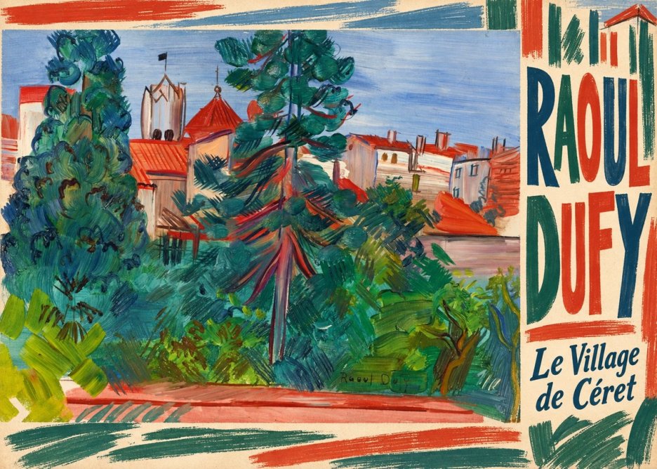 Raoul Dufy Le Village De Céret No2 - Plakát