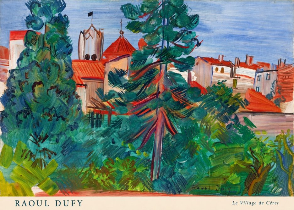 Raoul Dufy Le Village De Céret No5 - Plakát
