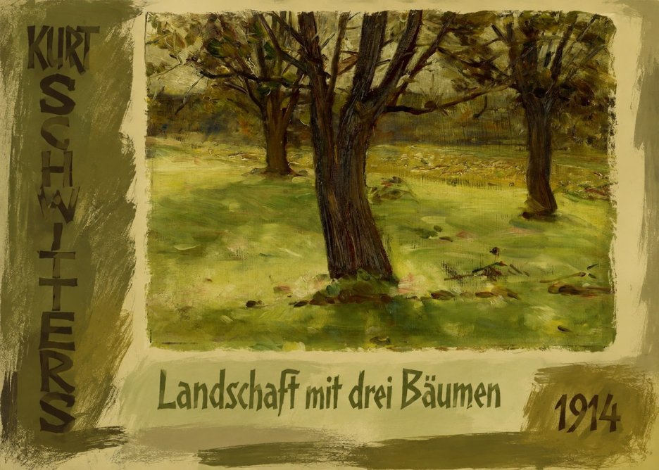 Kurt Schwitters Landschaft Mit Drei Bäumen No3 - Plakát