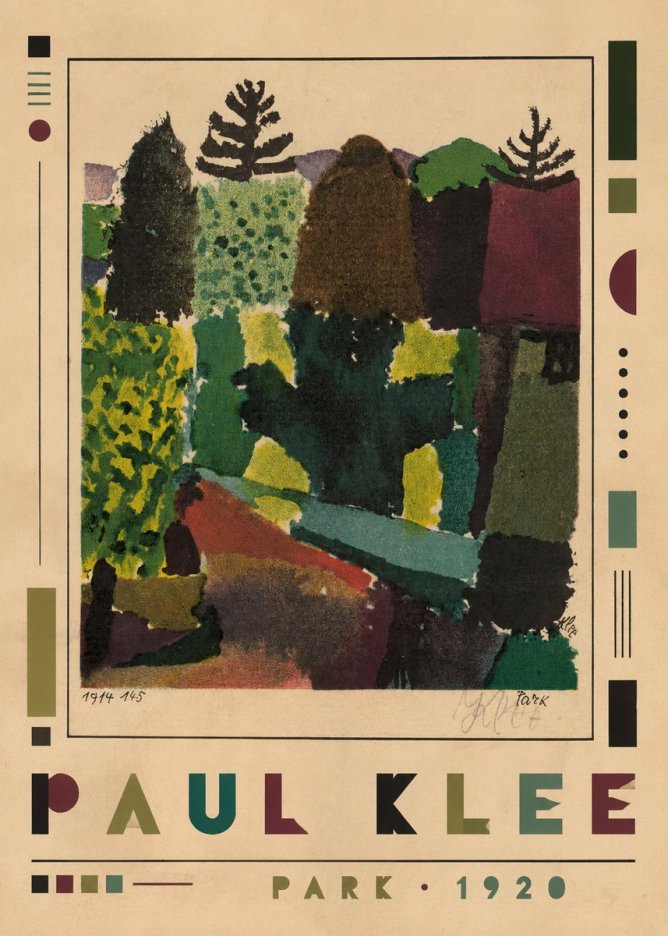 Paul Klee Park II No1 - Plakát