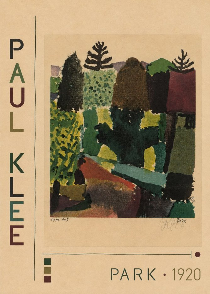 Paul Klee Park II No2 - Plakát
