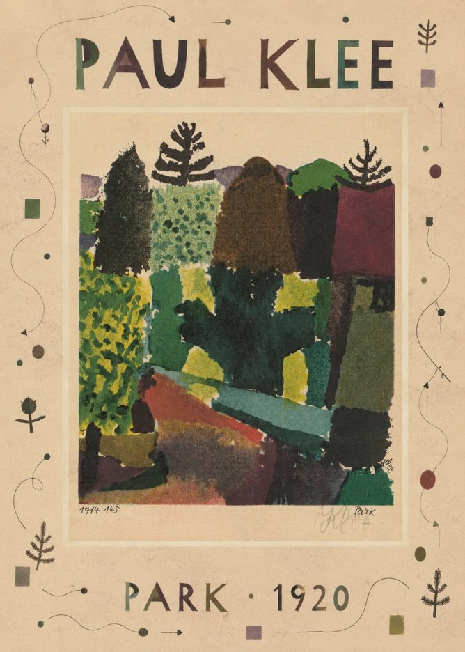 Paul Klee Park II No4 - Plakát