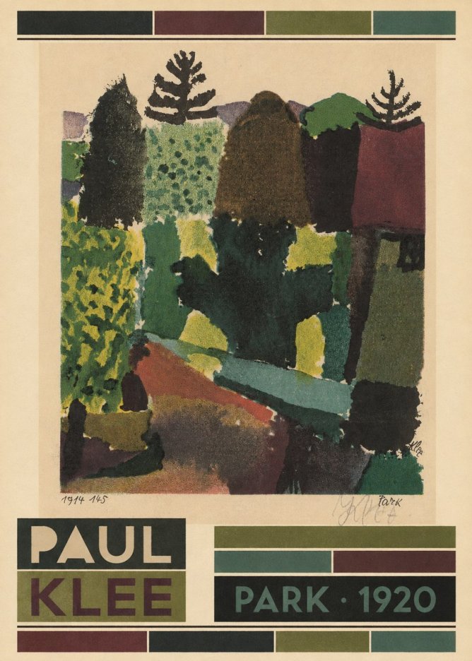 Paul Klee Park II No6 - Plakát