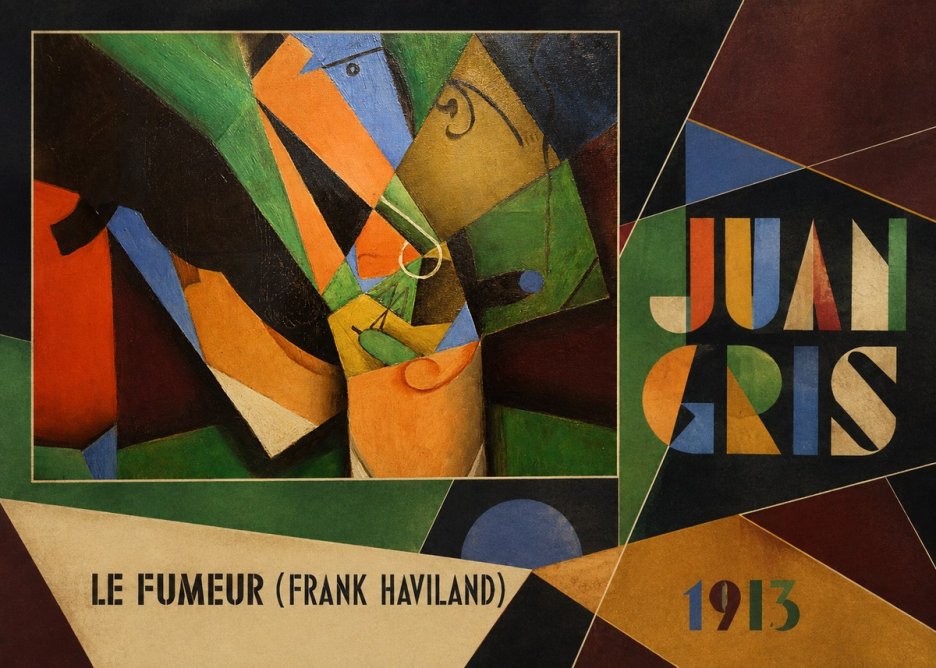 Juan Gris Le Fumeur (Frank Haviland) No4 - Plakát