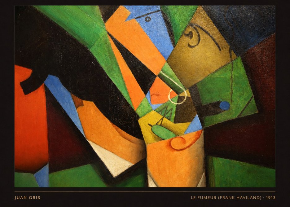 Juan Gris Le Fumeur (Frank Haviland) No6 - Plakát