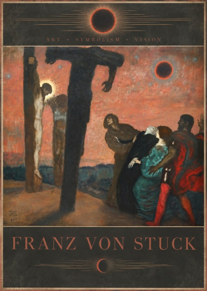 Franz von Stuck Crucifixion No6 - Plakát