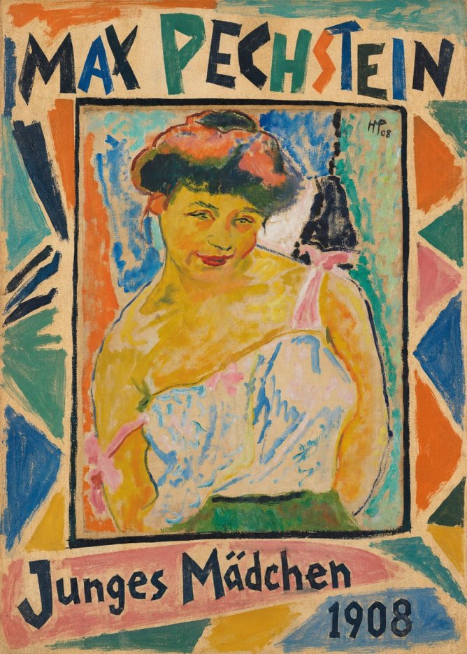 Max Pechstein Junges Mädchen No2 - Plakát