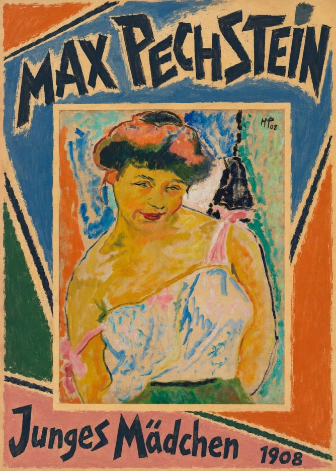Max Pechstein Junges Mädchen No5 - Plakát