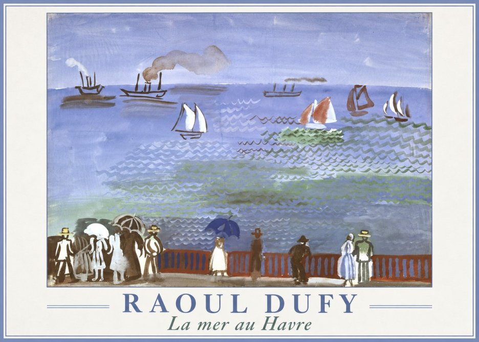 Raoul Dufy La Mer Au Havre No1 - Plakát